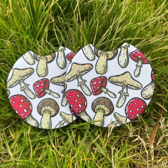 Mushroom Car Coaster Set | Mushroom Car Accessories | Mushroom Decor - Picture 3 of 13